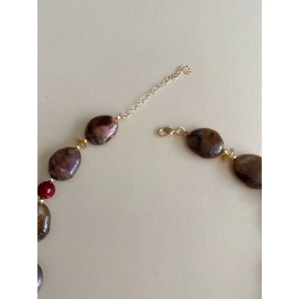 Boho beaded necklace N2120